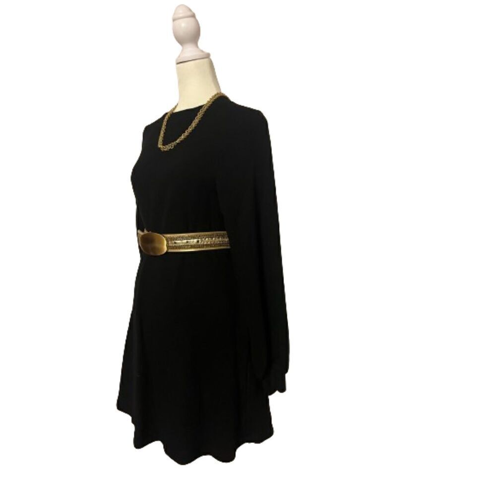 Sincerely Jules for Bandier Black Long Sleeve Sweatshirt Dress Size XS